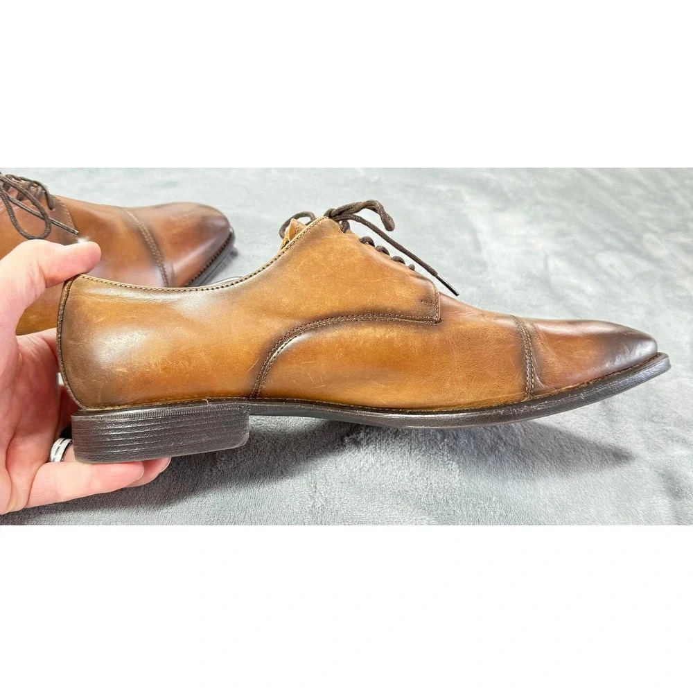 Kenneth Cole Reaction Shoes Mens‎ Size 12 Derby Cap Toe Dress Oxfords Leather